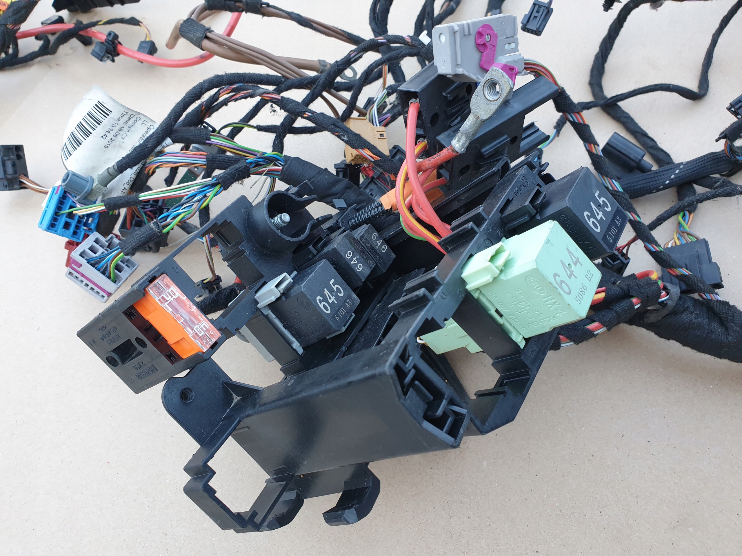 Câblage Câblage du tableau de bord Console Bloc de chauffage complet AUDI A6 C7 4G 4G1971569A OE EU