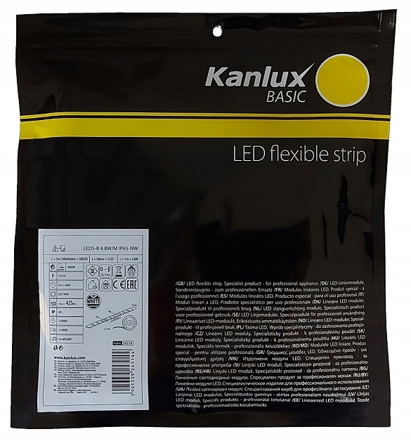 

Taśma led 4,8W/mb. IP65 Nw 4000K Kanlux 24514 5m