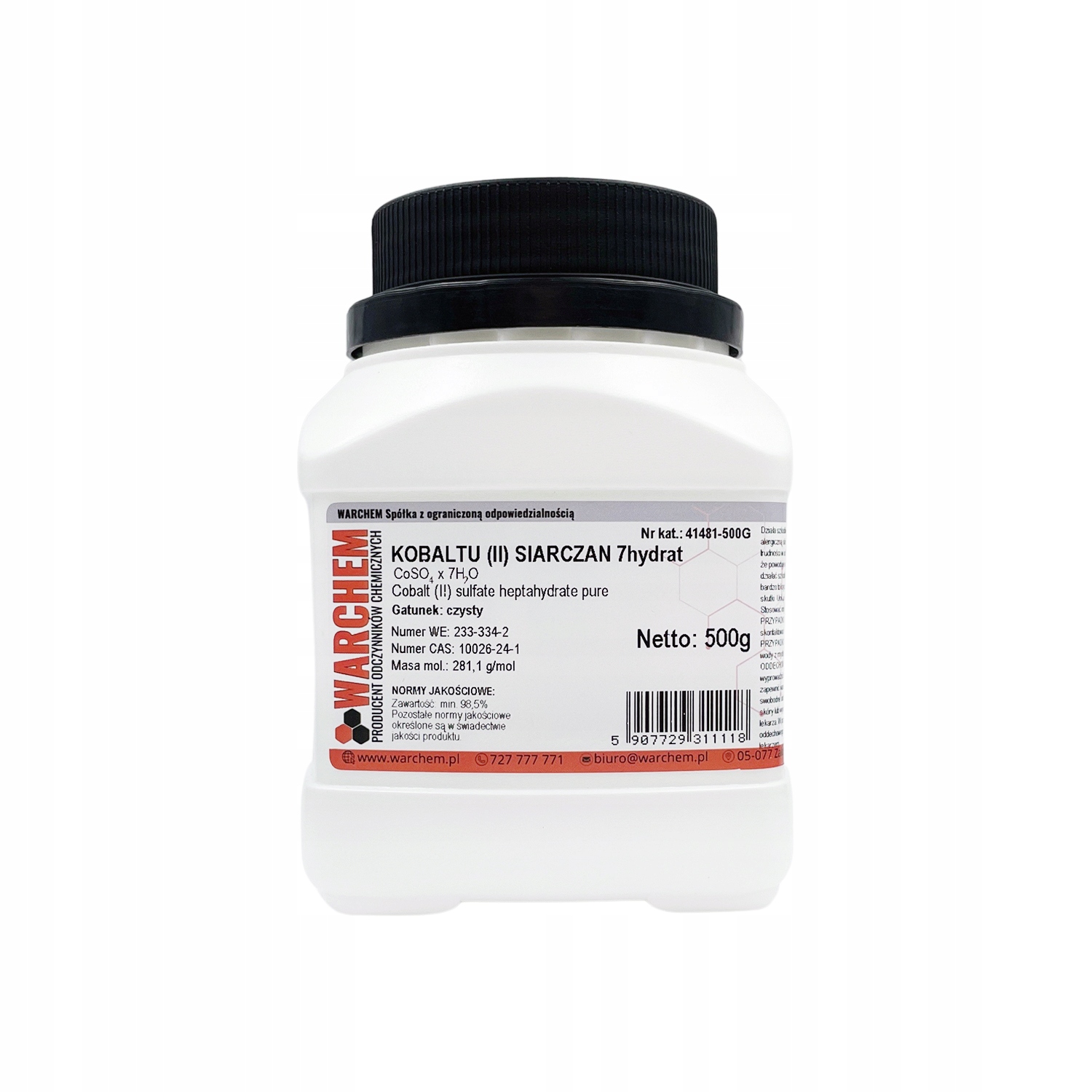 Siarczan Kobaltu (II) 7hydrat czysty 500g