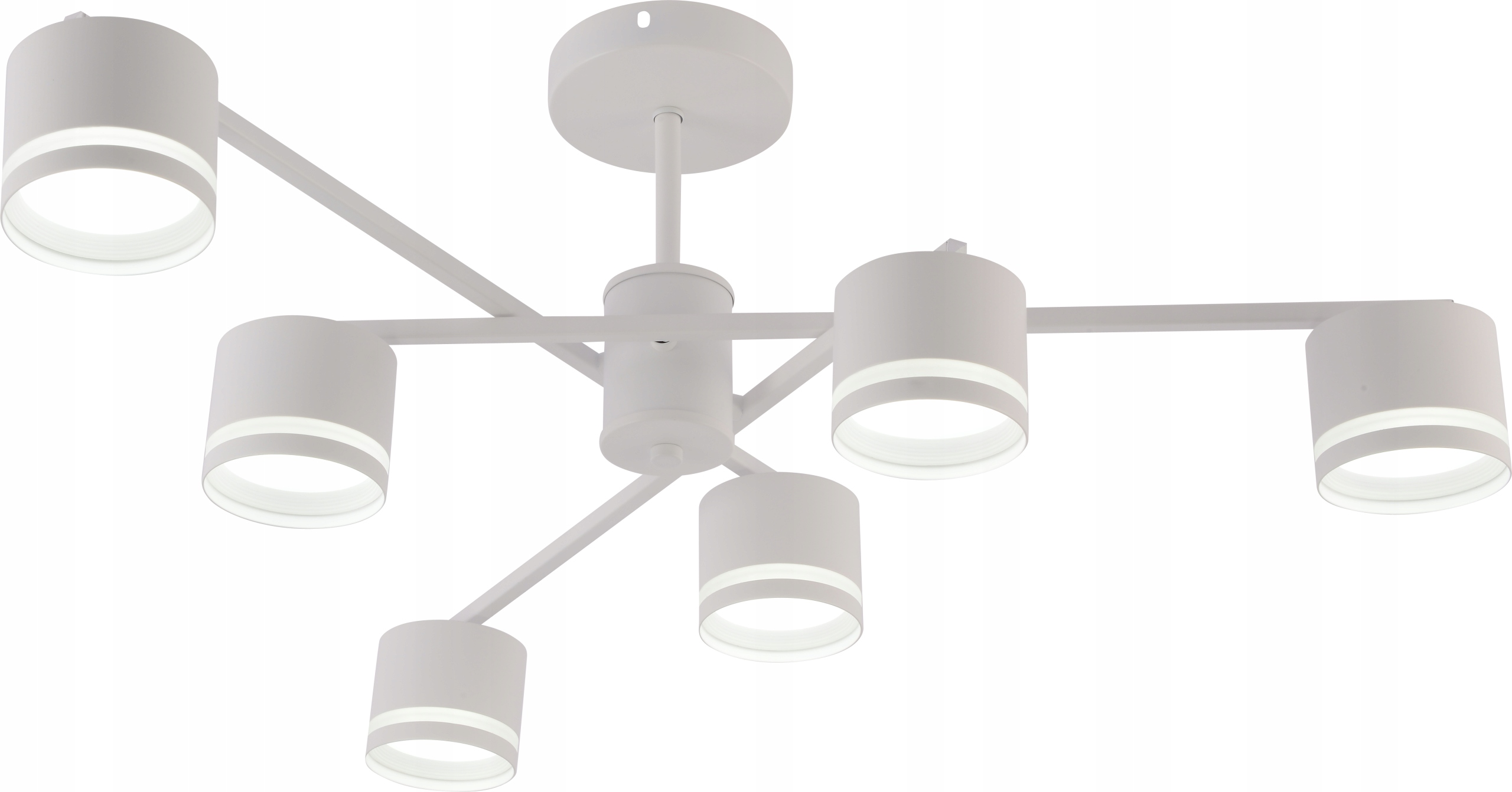 Biały Żyrandol Sufitowy 6xGX53 Nowoczesny Minimalistyczny Vargo DL1270