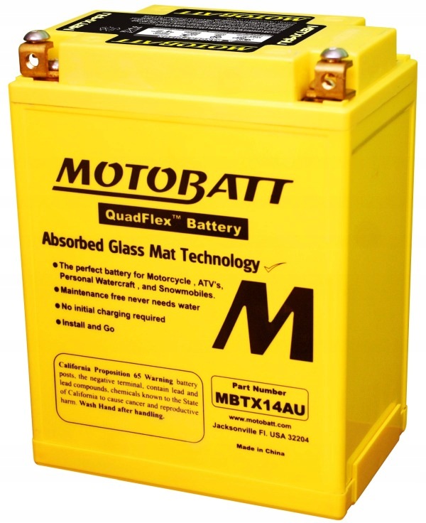 Motobatt Batéria Moto 12V 16.5AH/210A P+ (výmena: 135X90X168/176)