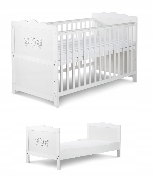 ŁÓŻECZKO DZIECIĘCE MARSELL 140X70 KLUPŚ + MATERAC Długość 140 cm