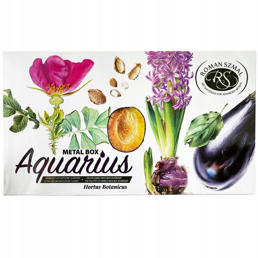 Akwarele Roman Szmal Aquarius Botanical 12 kolorów