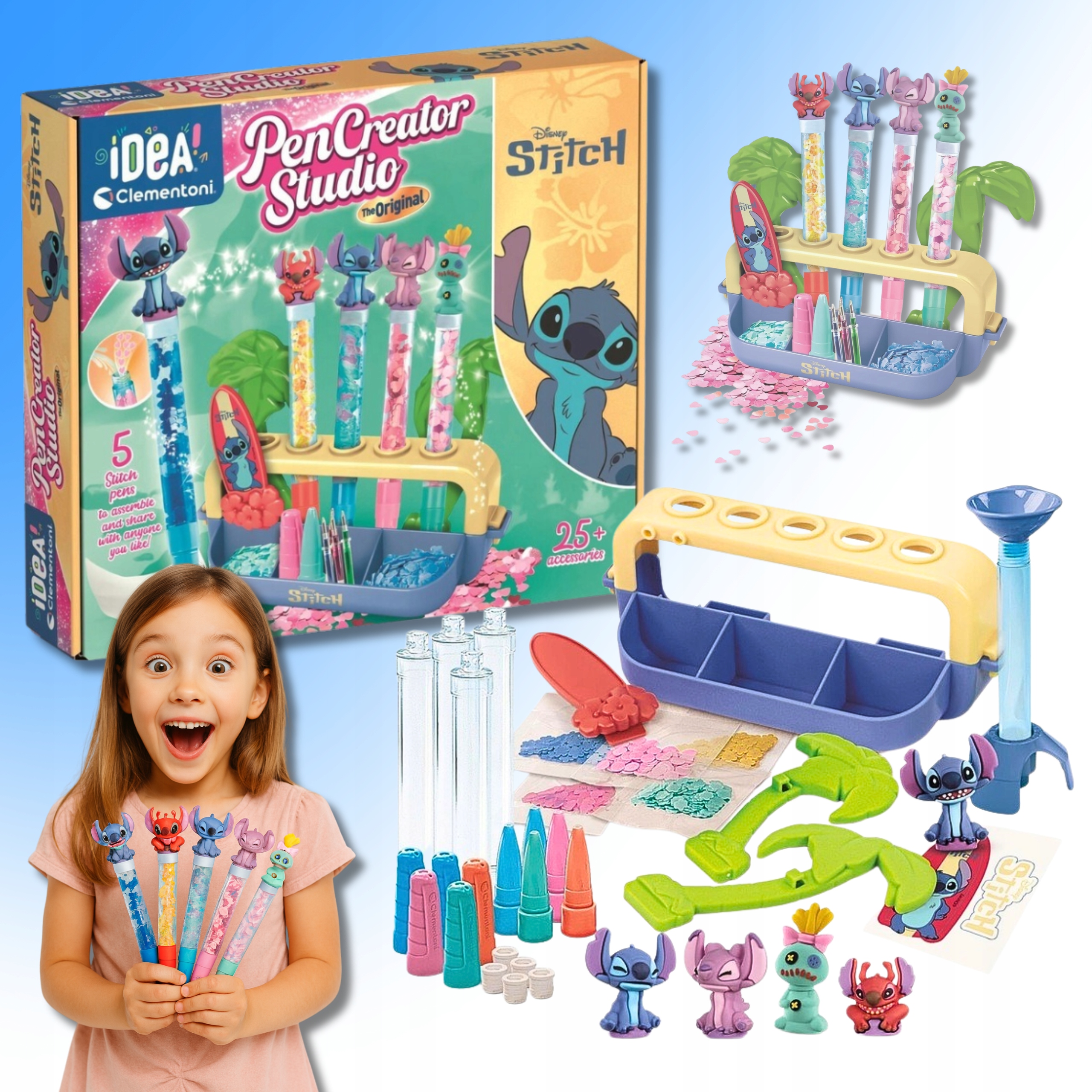 Fabryka Długopisów Disney Stitch Clementoni Idea Zestaw Kreatywny 18218