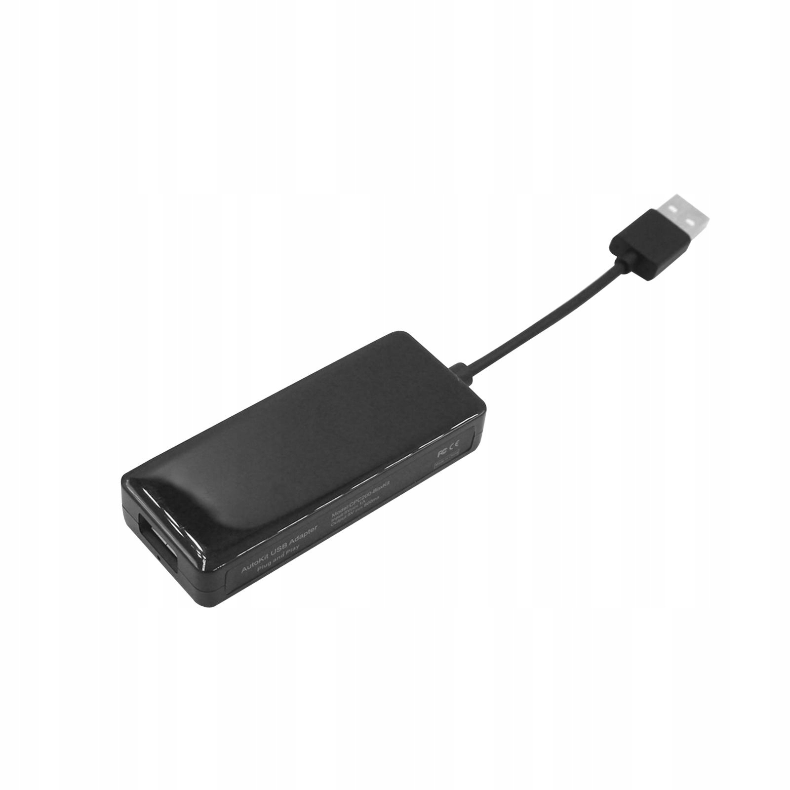 Adapter USB Auto Play Połączenie USB Przewodowe dla Androida Samochód Auto Czarny