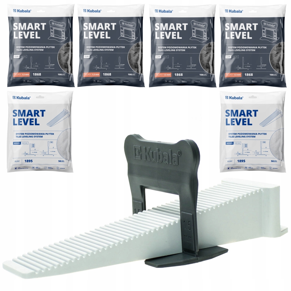 

Kubala Smart Level Kliny 100 Klipsy 400 1,5mm