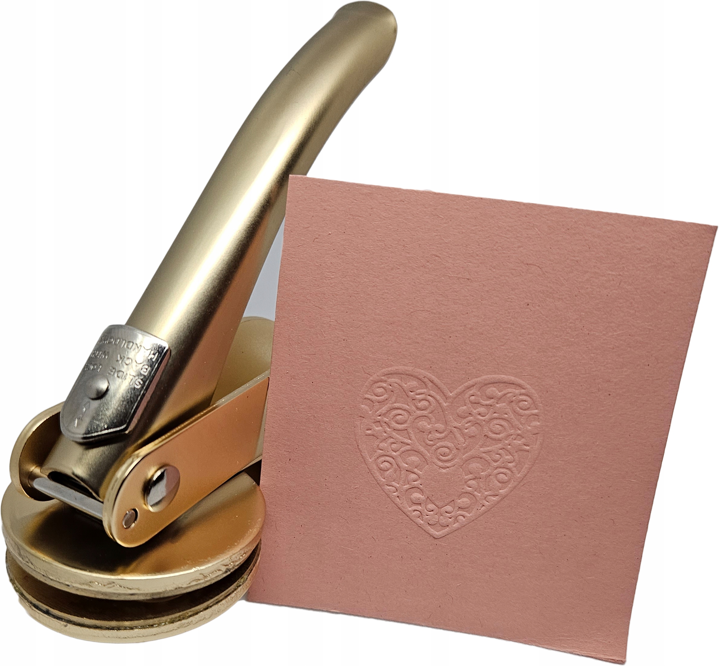 Suchý razítko razítko tradiční výlisek Srdce