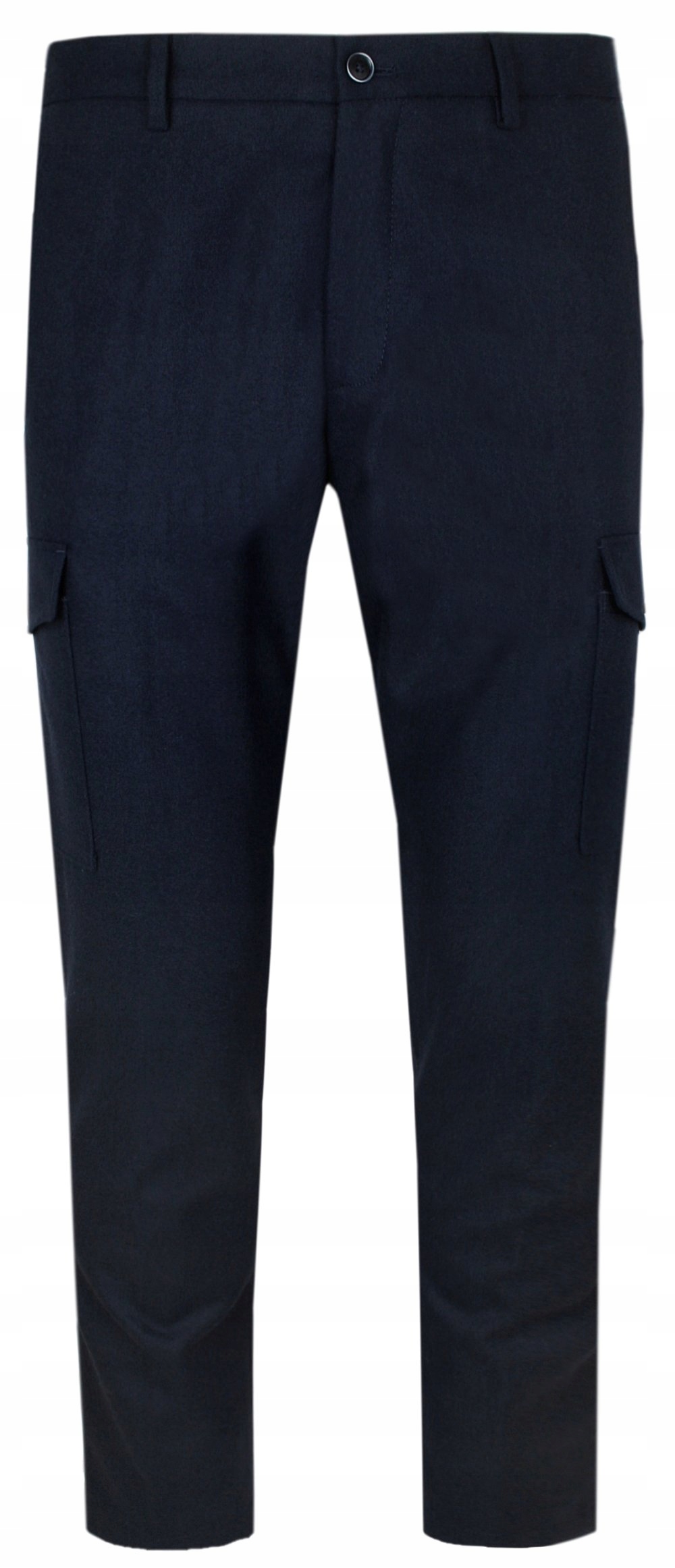 Elegantní kalhoty Otto Kern s vlnou, boční kapsy modré 38/34