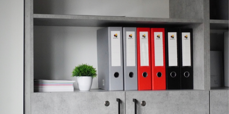 Segregator dźwigniowy A4 75 MM 10 sztuk czerwone Marka Hexagon