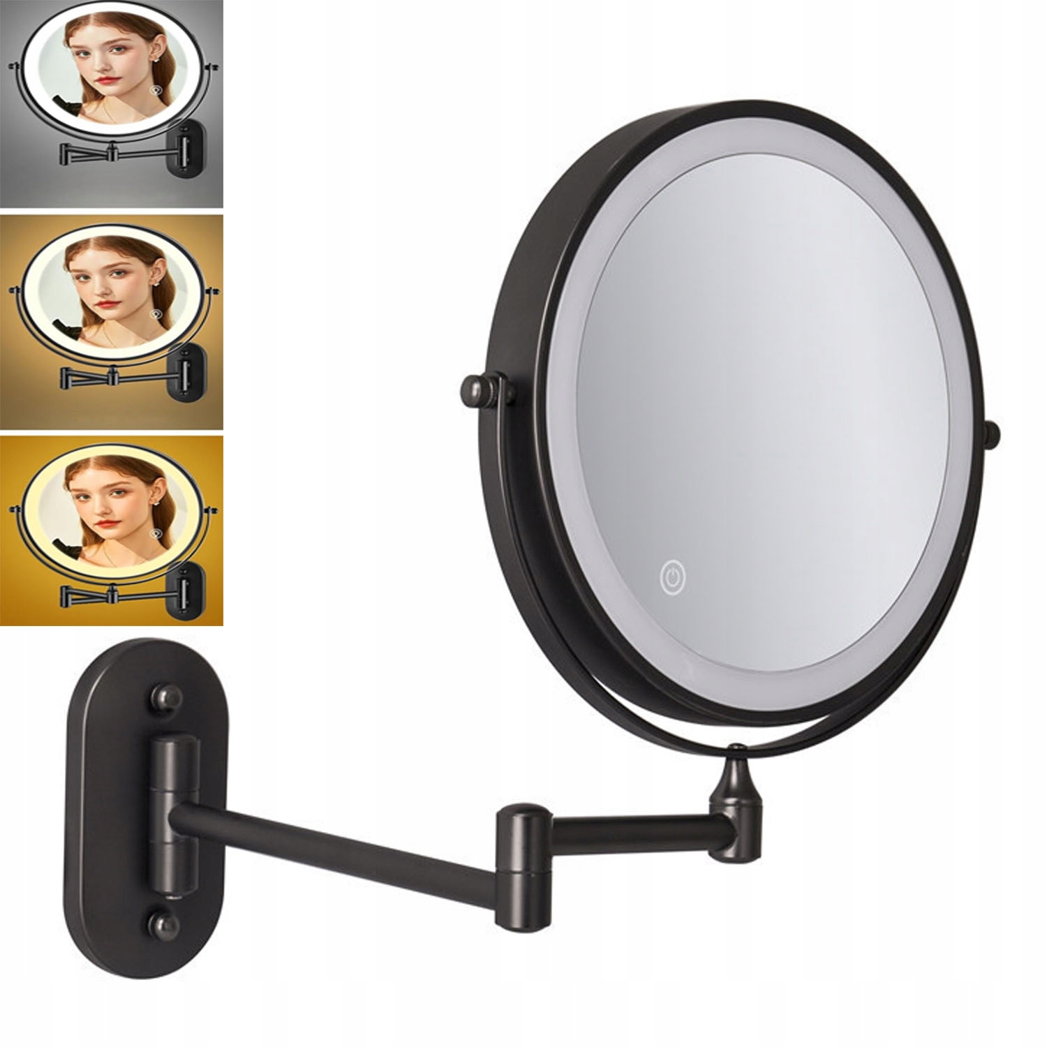 Led Podsvícené Zvětšovací Zrcátko Pro Líčení Holení 10X