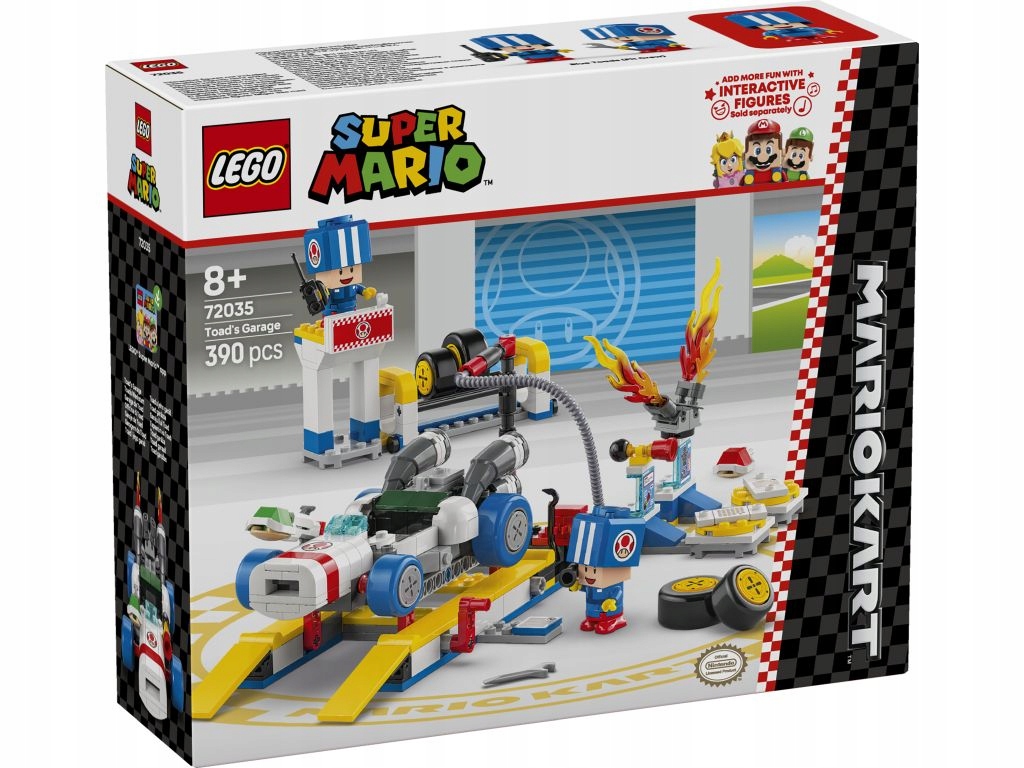 Lego Mario Mario karty Toad a garáž 72035