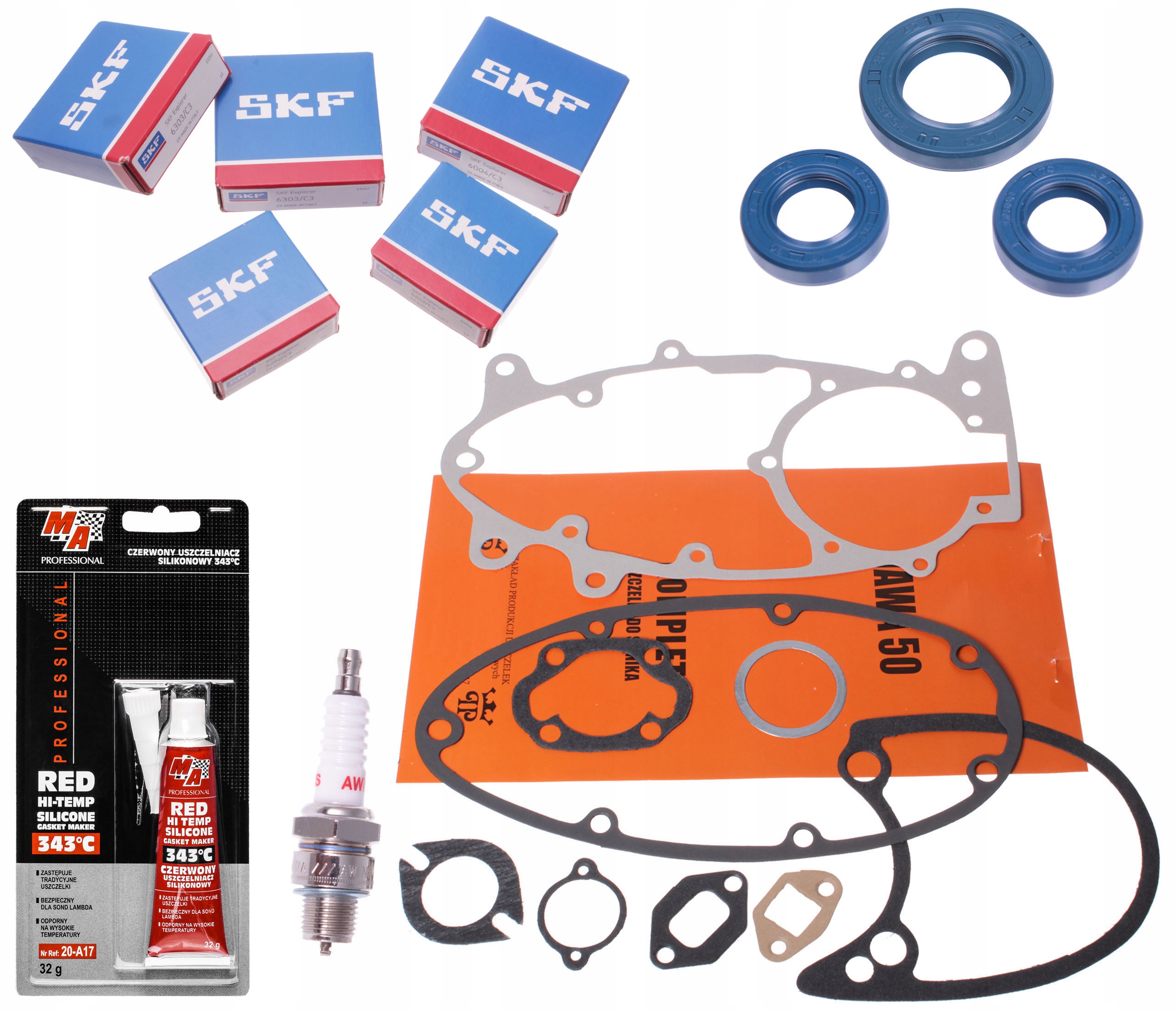 JAWA 50 20 21 Mustang 23P ROMET OGAR 200 Łożyska Silnika Uszczelki Simering Numer katalogowy części 54465465777788