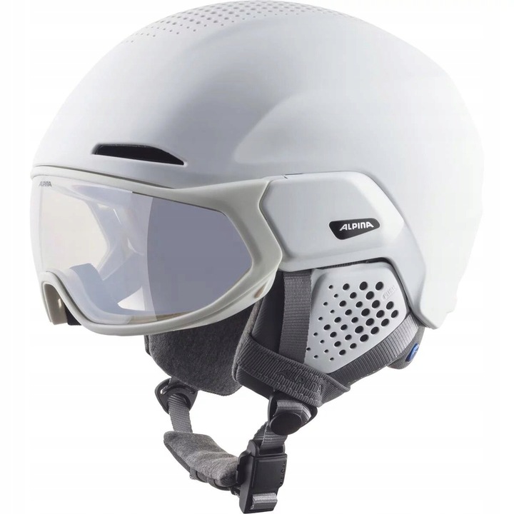 Lyžařská přilba Alpina Alto Q-Lite Visor White Matt M 55-59 Cm