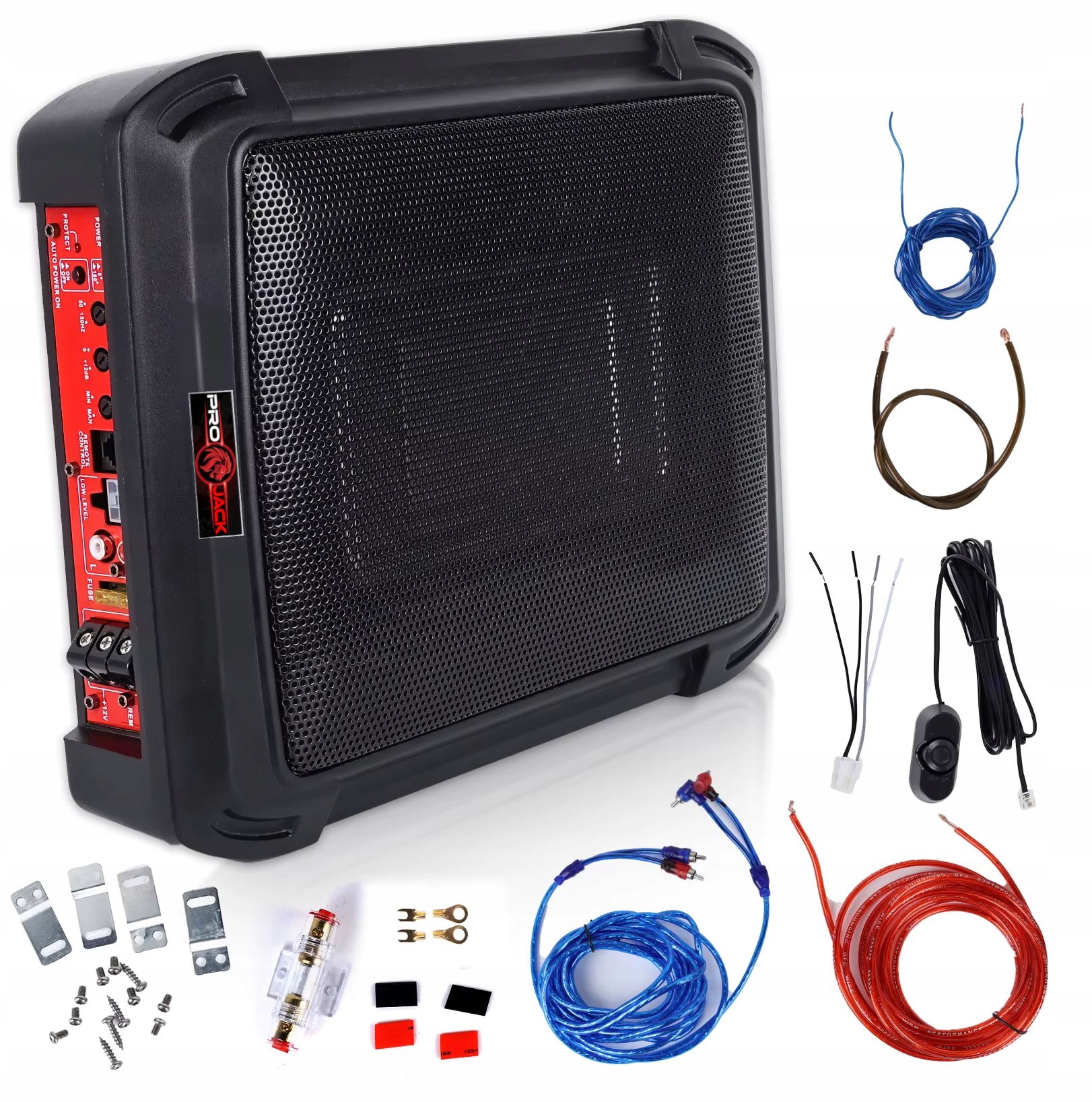 Aktívny Subwoofer 1000W 8*12'' Pod Sedadlo Slim Výkonný Bass 200W Rms
