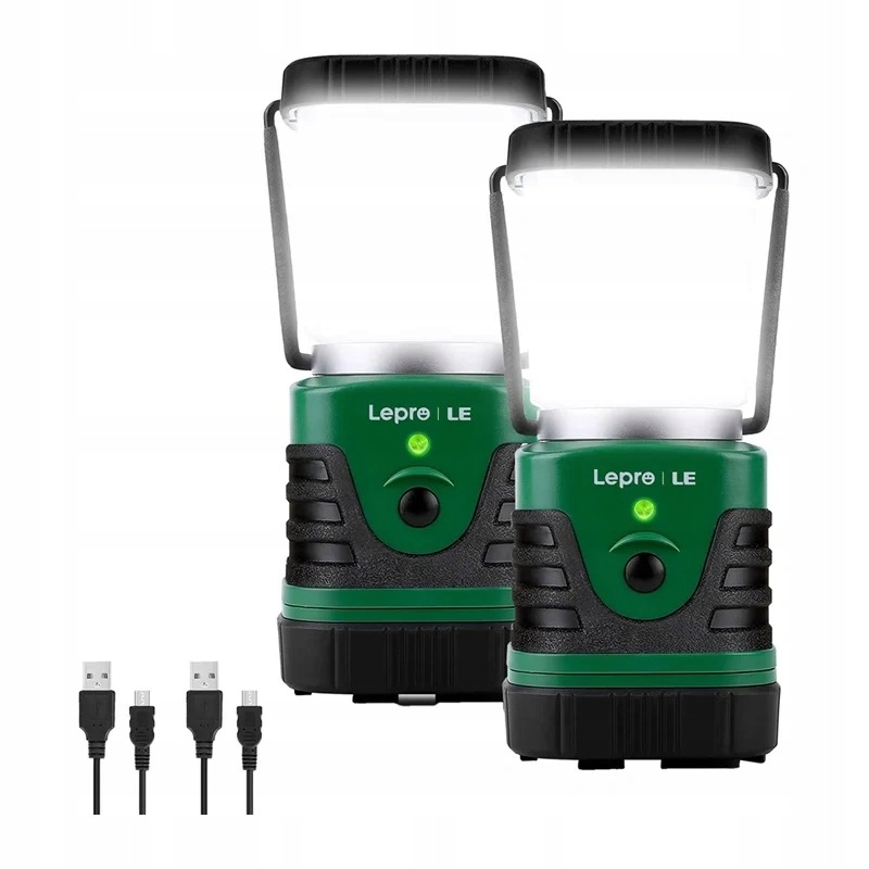 Lepro 3300008-2 Lampa Kempingowa Latarka Akumulatorowa Powerbank 2szt