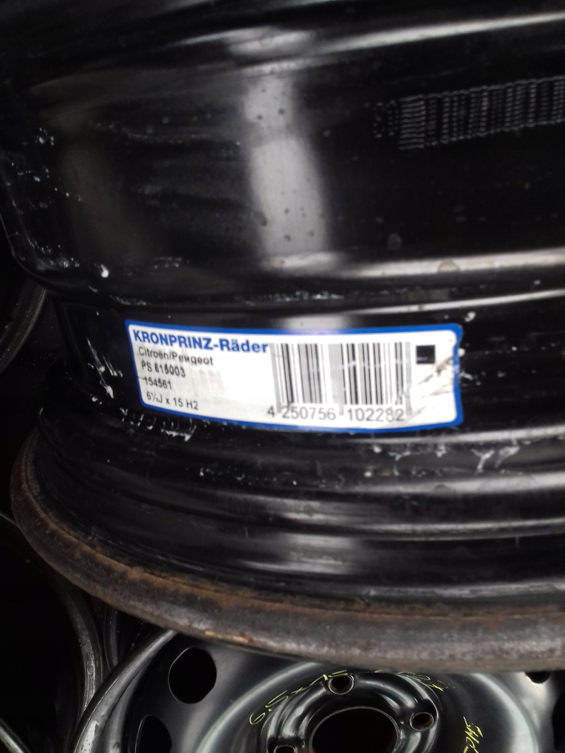 FELGI 6 5X15 ET27 CITROEN C3 C4 PEUGEOT 307 TPMS Rim width 6 5