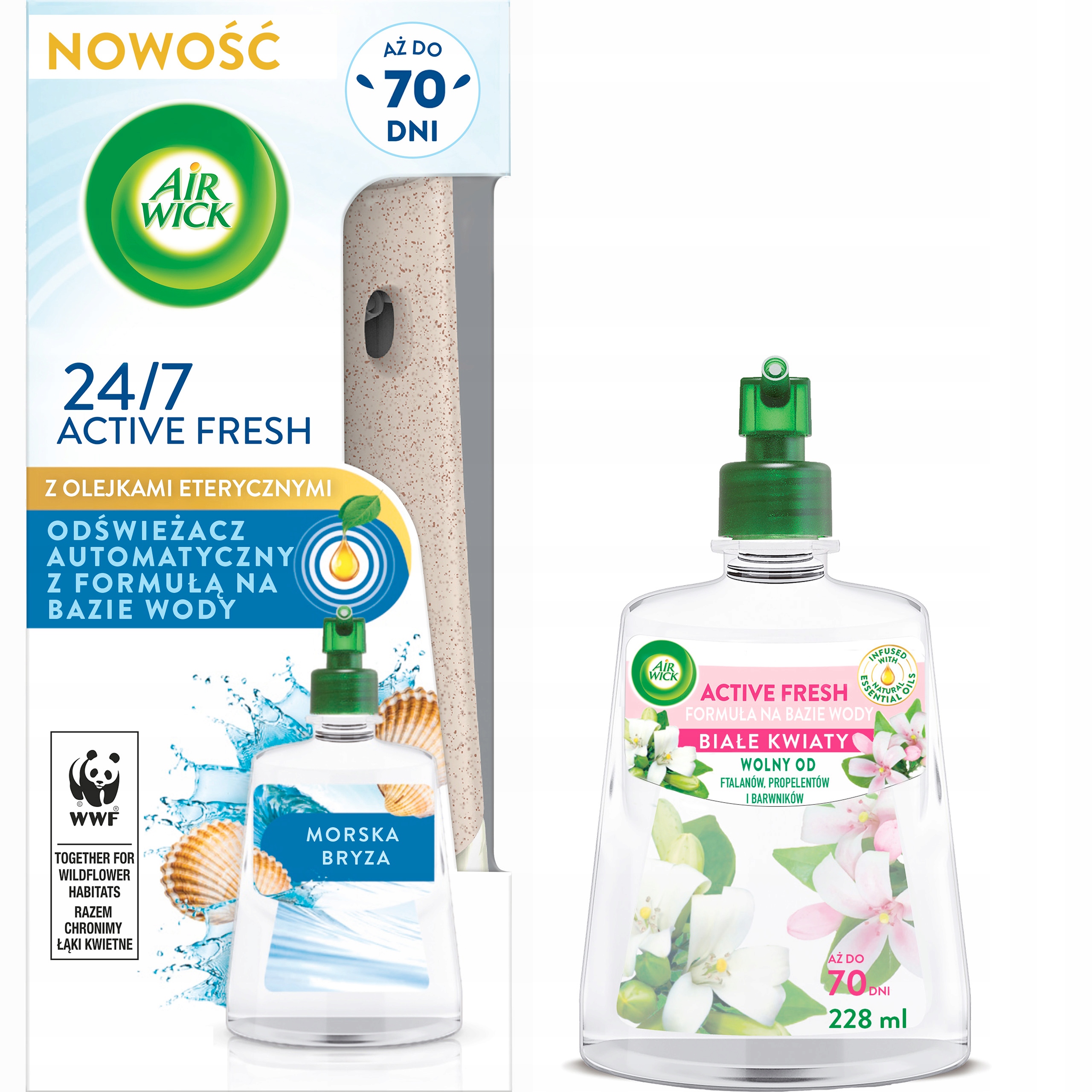 

Air Wick Active Fresh Komplet Zestaw 1x Wkład