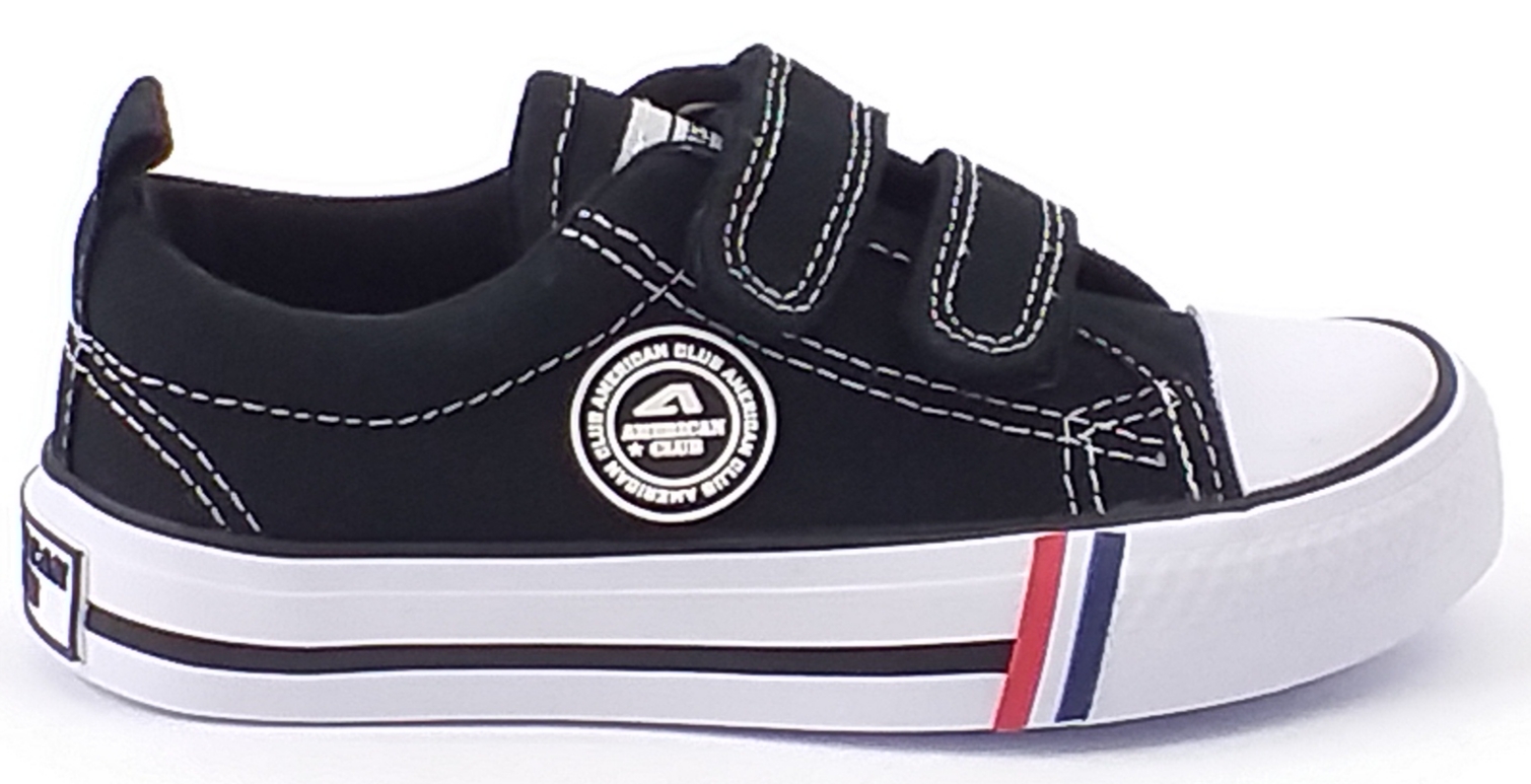 

American Trampki Niskie Na Rzepy Czarne Rzep 31