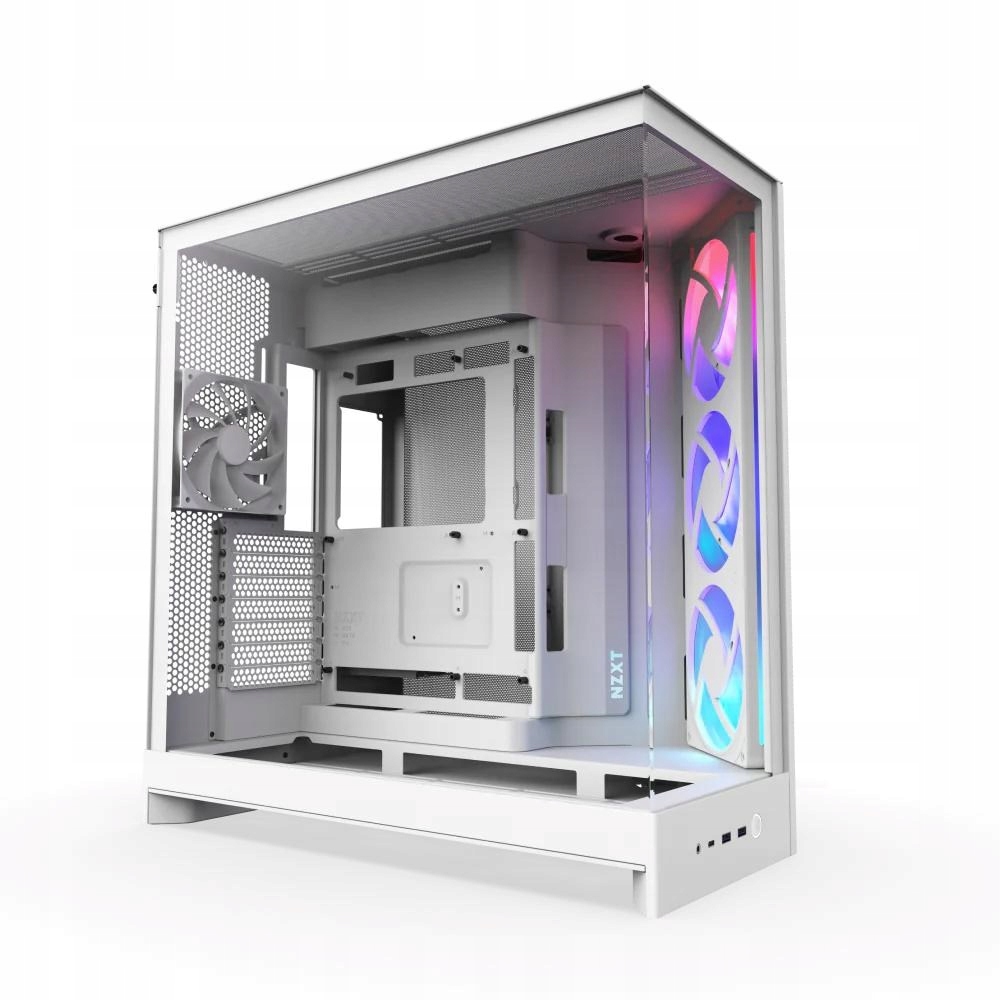 Nzxt skříň H9 Flow Argb dvoukomorová Atx 3xRGB 140 mm 1x 120mm fan …