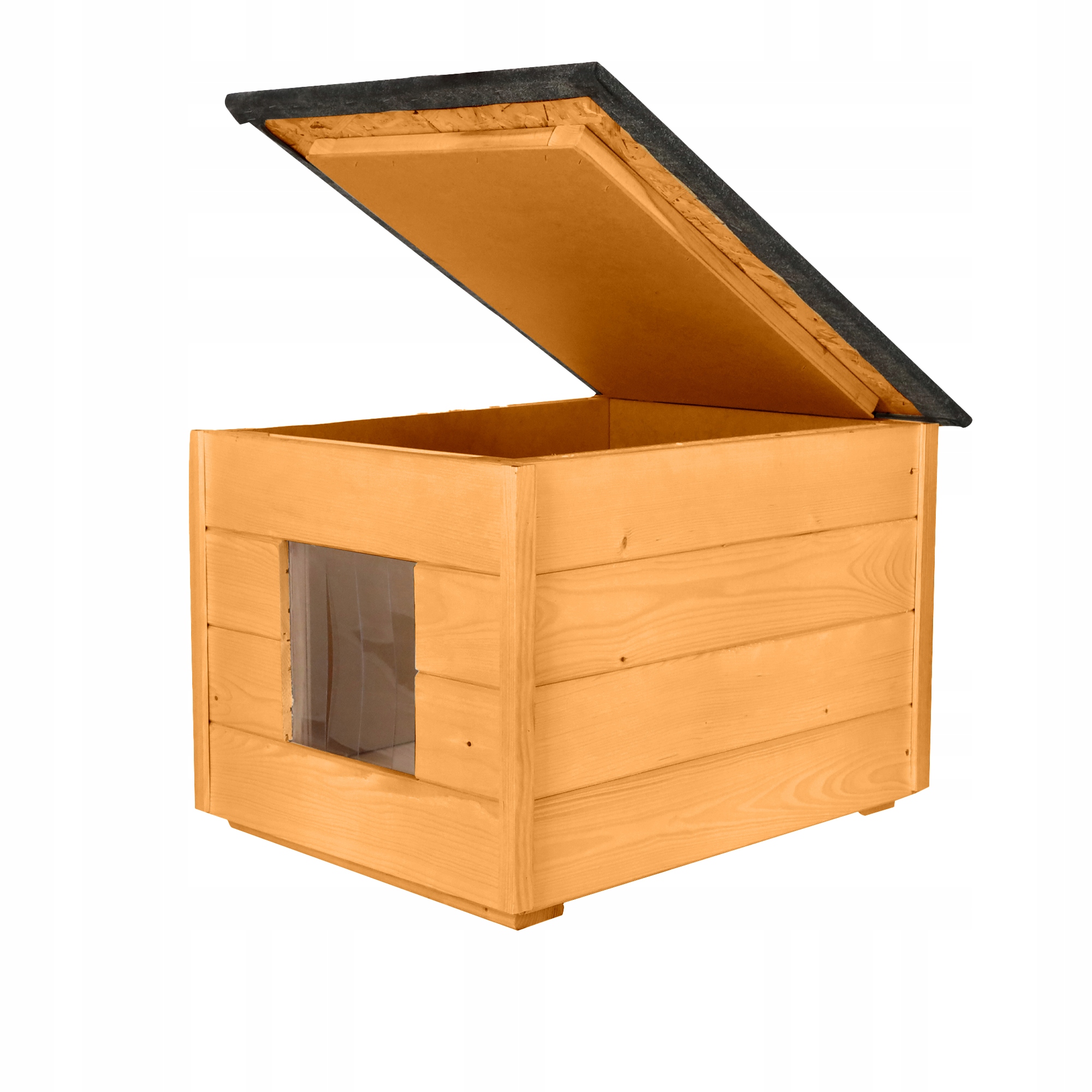 Buda drewniana dla psa i kota wym. zew. 59 x48x 39