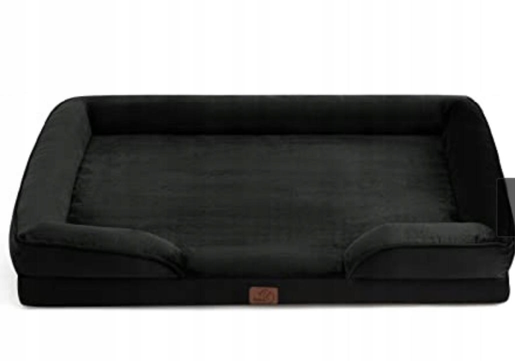 Levně Bedsure pelíšek ortopedický pro psa černý 89 cm x 63 cm