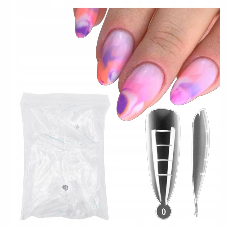 

Szablony do przedłużania paznokci 12szt Migdał