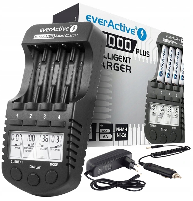 ŁADOWARKA DO BATERII everActive NC-1000 PLUS