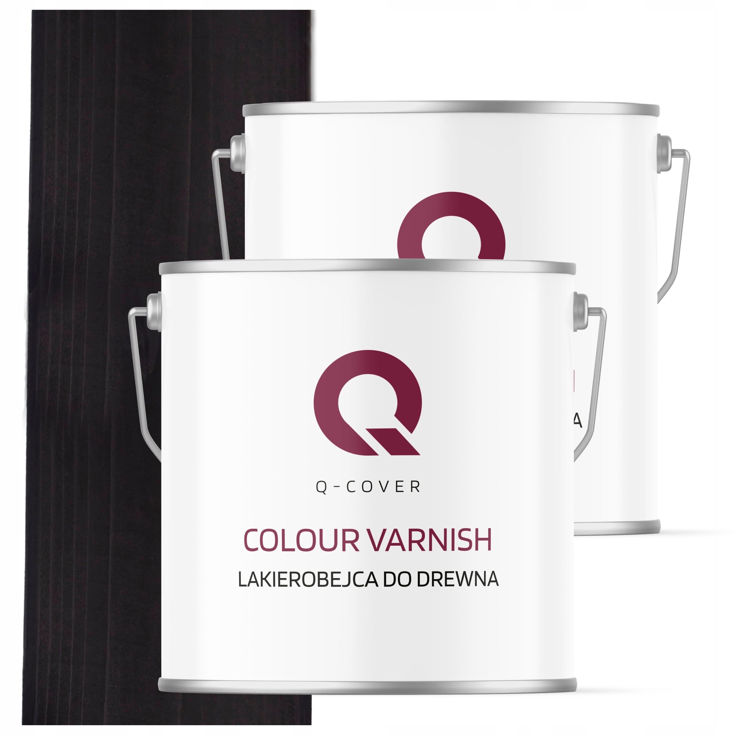 Lakierobejca na drevo záhradného nábytku Dekoratívna farba Čierna Saténová 5L