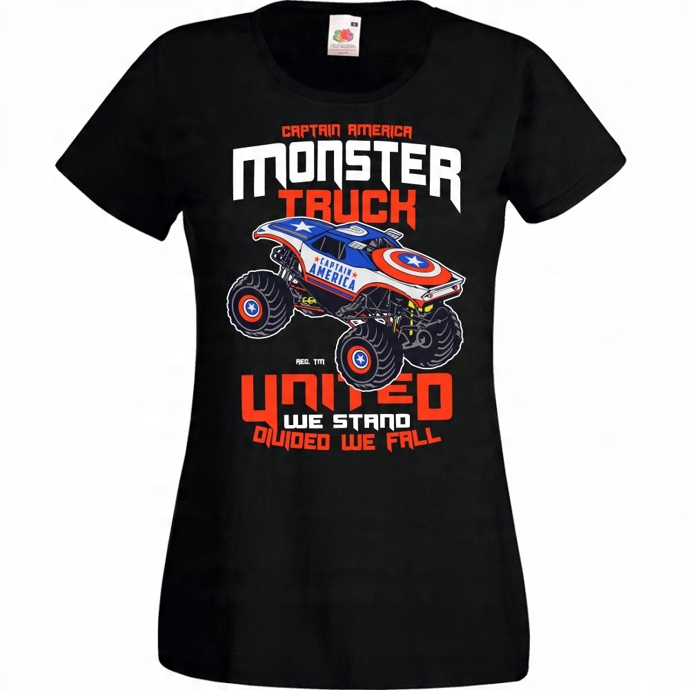 

Koszulka monster truck captain america XL czarna