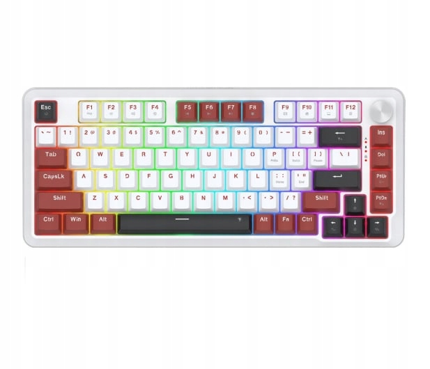 Redragon Stormhunter K721WRB-RGB-M UltraMag Biało-Czerwona