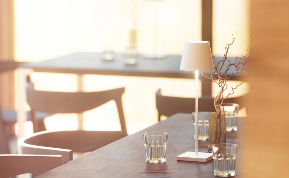 ELEGANCKA nowoczesna Lampa Stołowa LED bezprzewodowa sterowanie dotykowe Styl nowoczesny