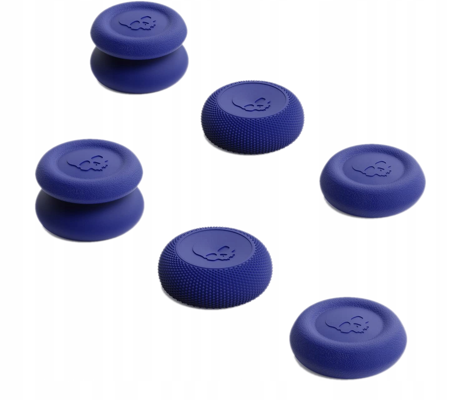 GUMKI NAKŁADKI SKULL&CO 6-PACK DO PLAYSTATION PS4 PS5 SWITCH PRO NIEBIESKIE