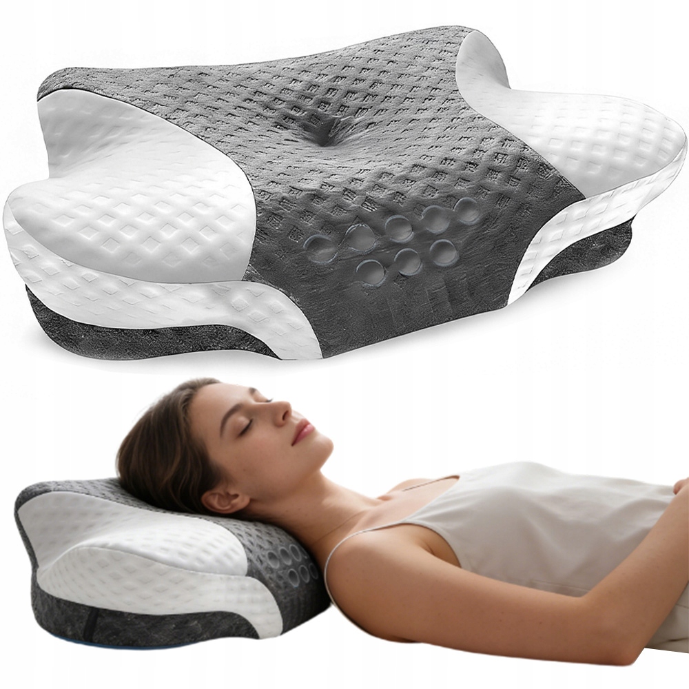 Poduszka Ortopedyczna Profilowana Memory Ulga Dla Kręgosłupa Szyi Karku