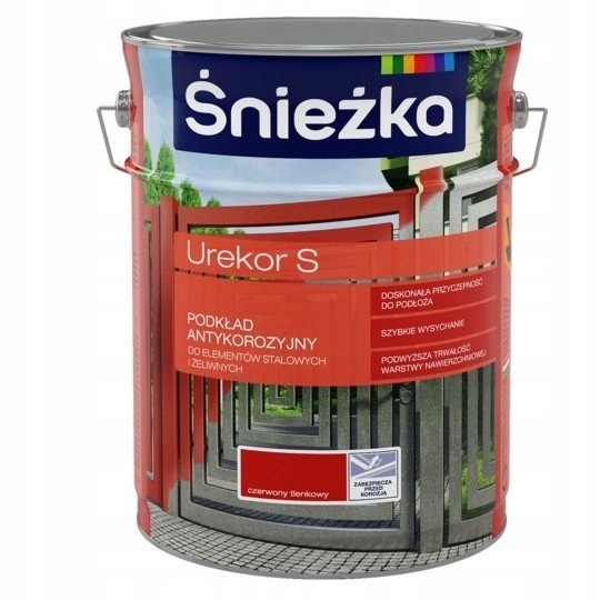 Podkład antykorozyjny Urekor S 2,5L czerwony tlenkowy Śnieżka