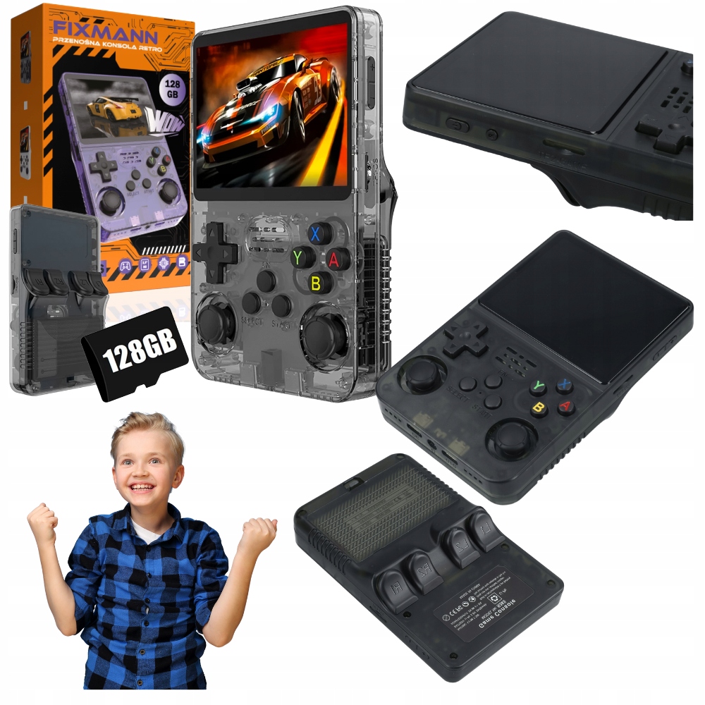 Mini Przenosna Konsola Do Gier Retro Gry Gra Emulator Mario Psp Platforma