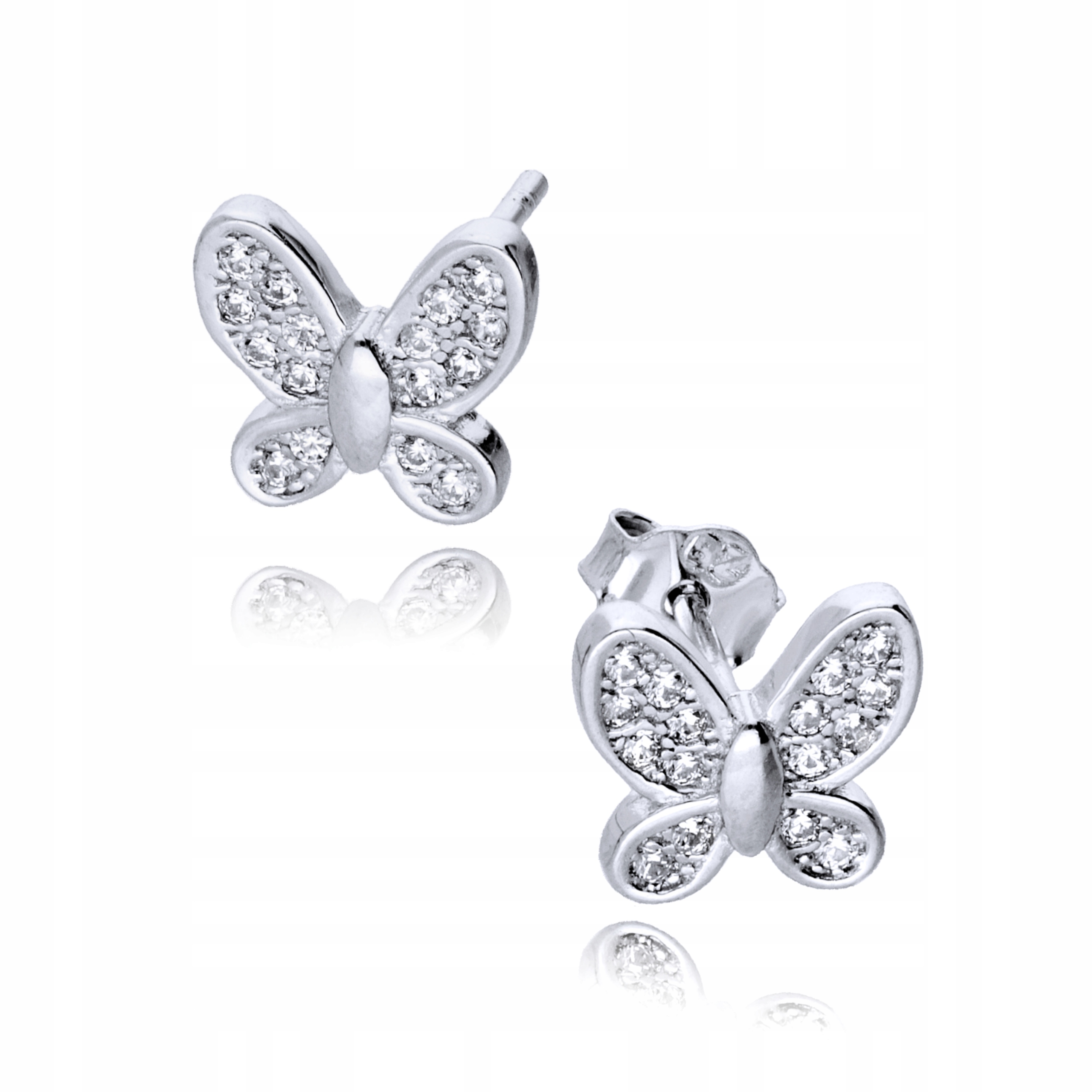 

Srebrne Kolczyki Motylki dla Dzieci Srebro 925