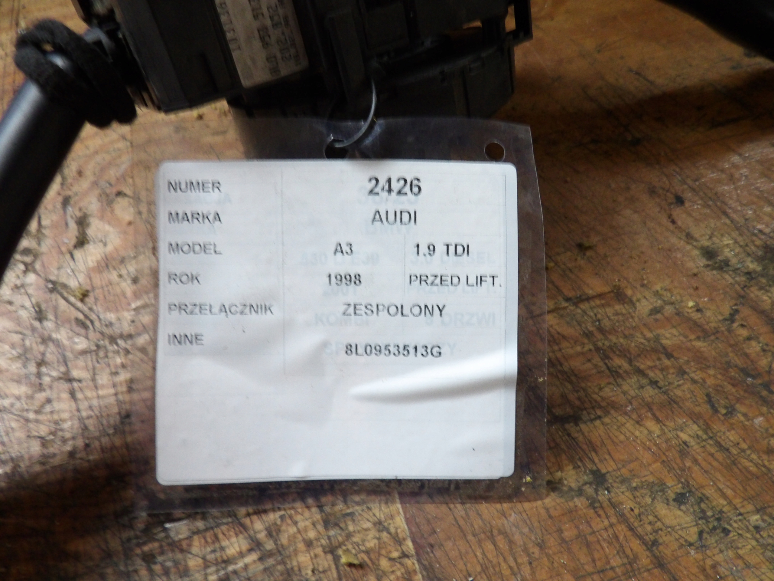 Audi A3 e 8L DEVIO LUCI TERGICRISTALLO TERGI 8L0953513G 1031367