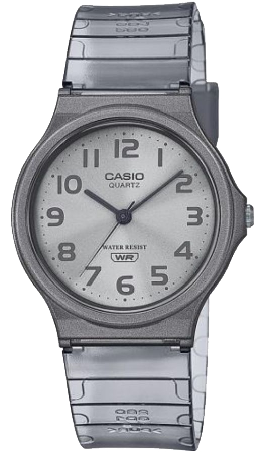 Šedé dětské ručičkové hodinky Casio MQ-24S gravírování Bonus