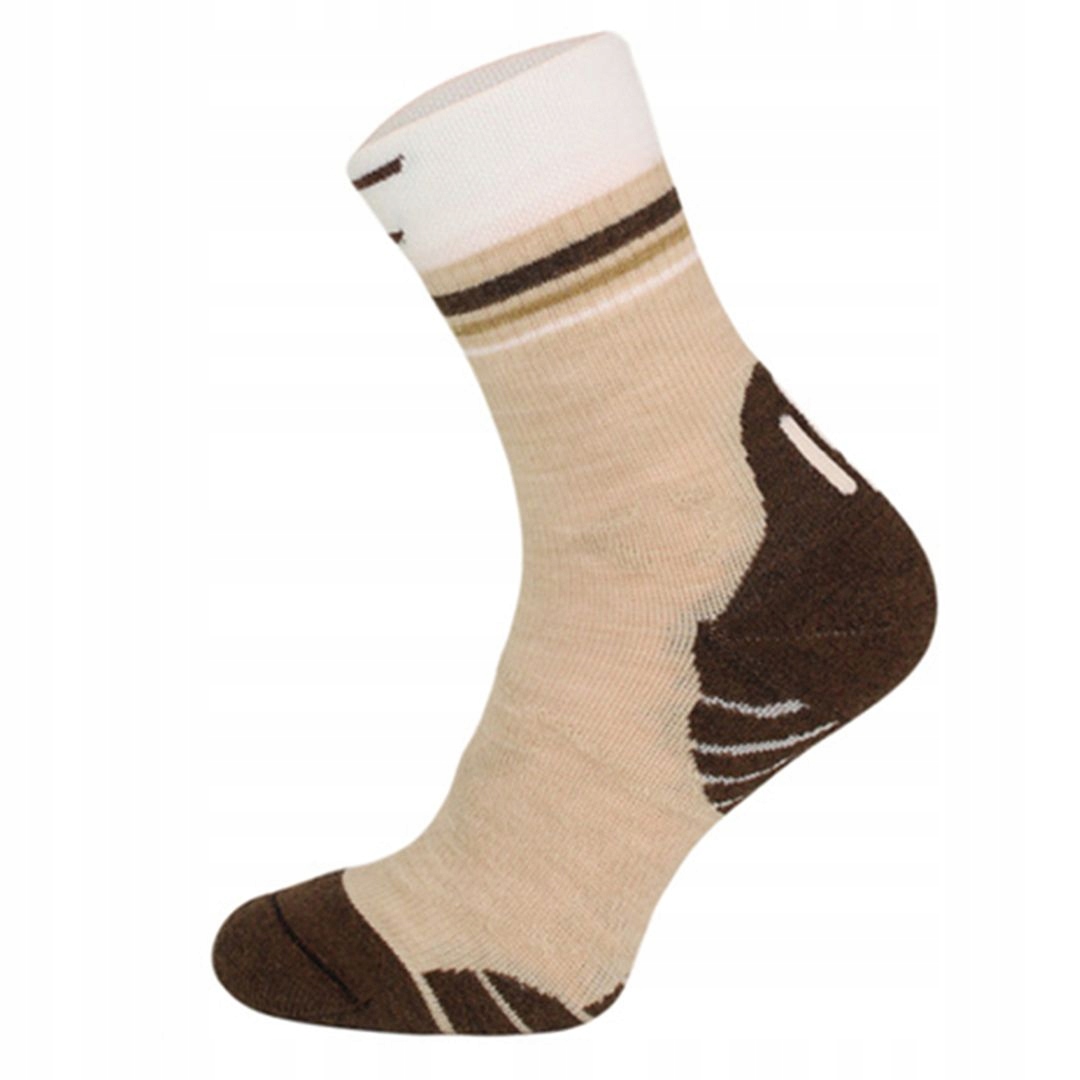 Skarpety trekkingowe TRE28 Clima Comfort, z wełną merino 39-42 Desert Brown