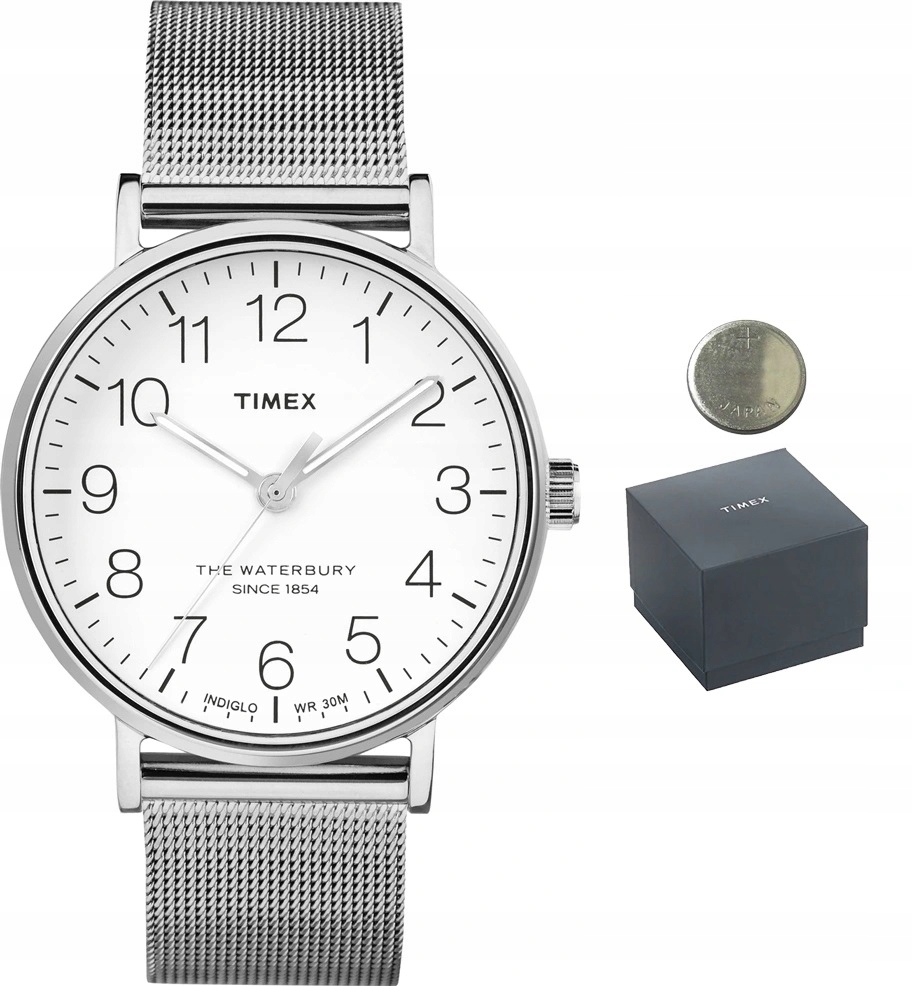 

Stylowy Piękny Męski Zegarek Timex Bransoleta Mesh