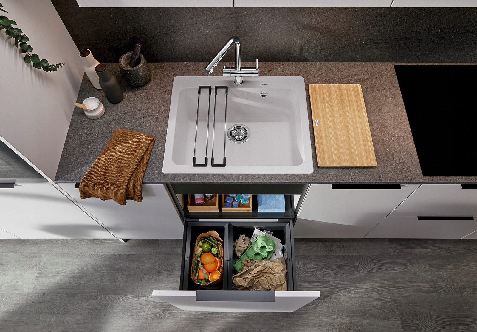 BLANCO FLEXON II 60/2 Z POKRYWĄ SYSTEMOWĄ Kod producenta 521471