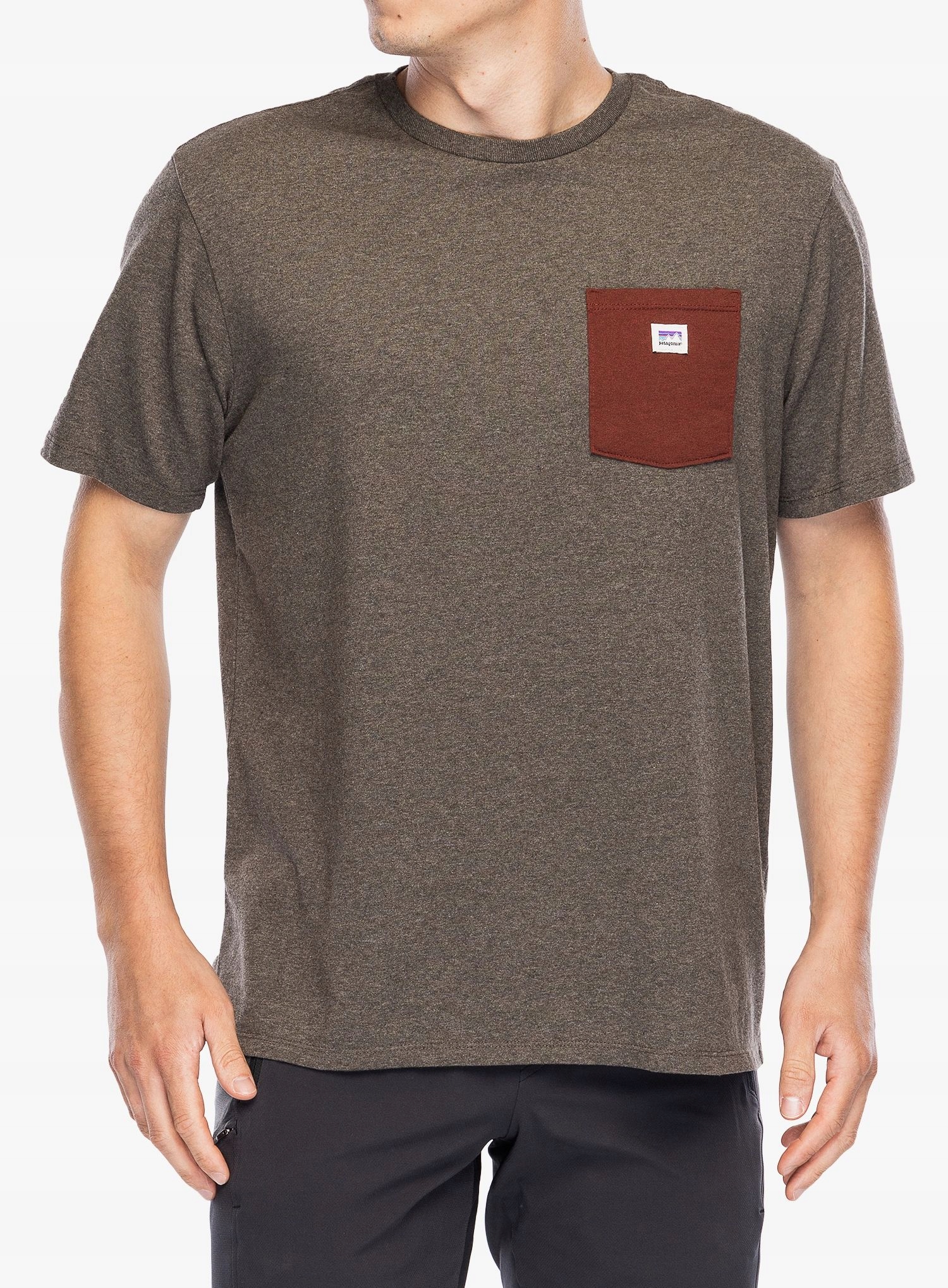 Tričko Patagonia Shop Sticker Pocket Responsibili-Tee marlow hnědá XL
