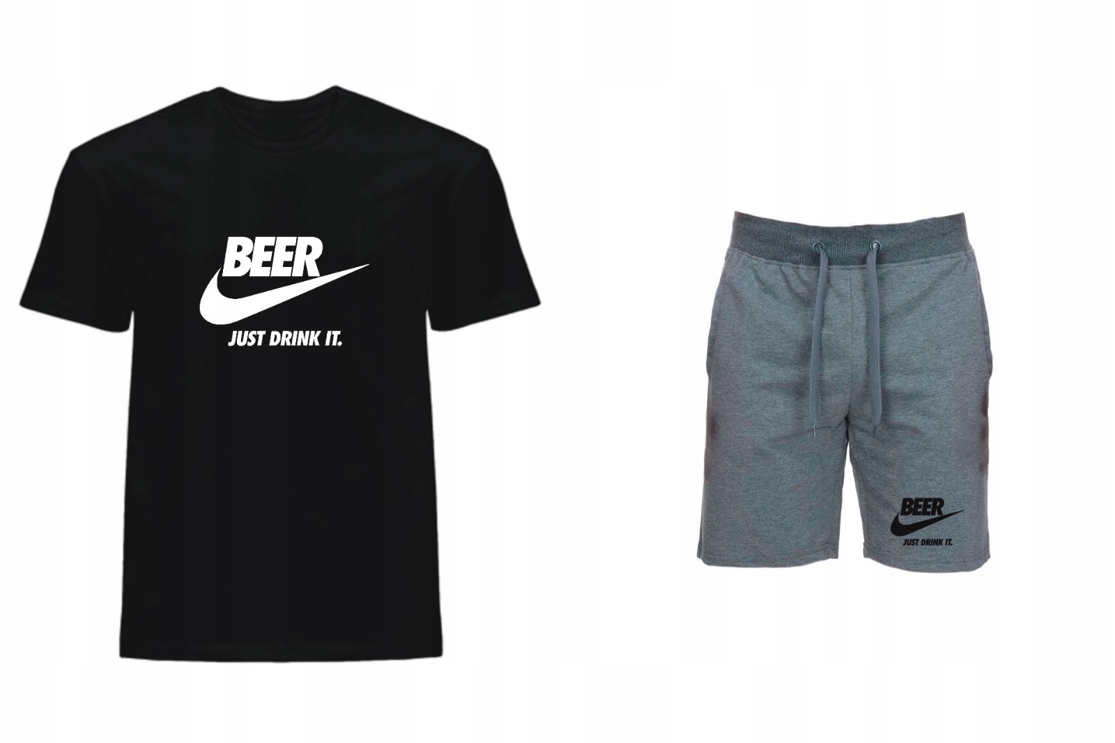 Pánská Sada: Tričko Kraťasy Beer L