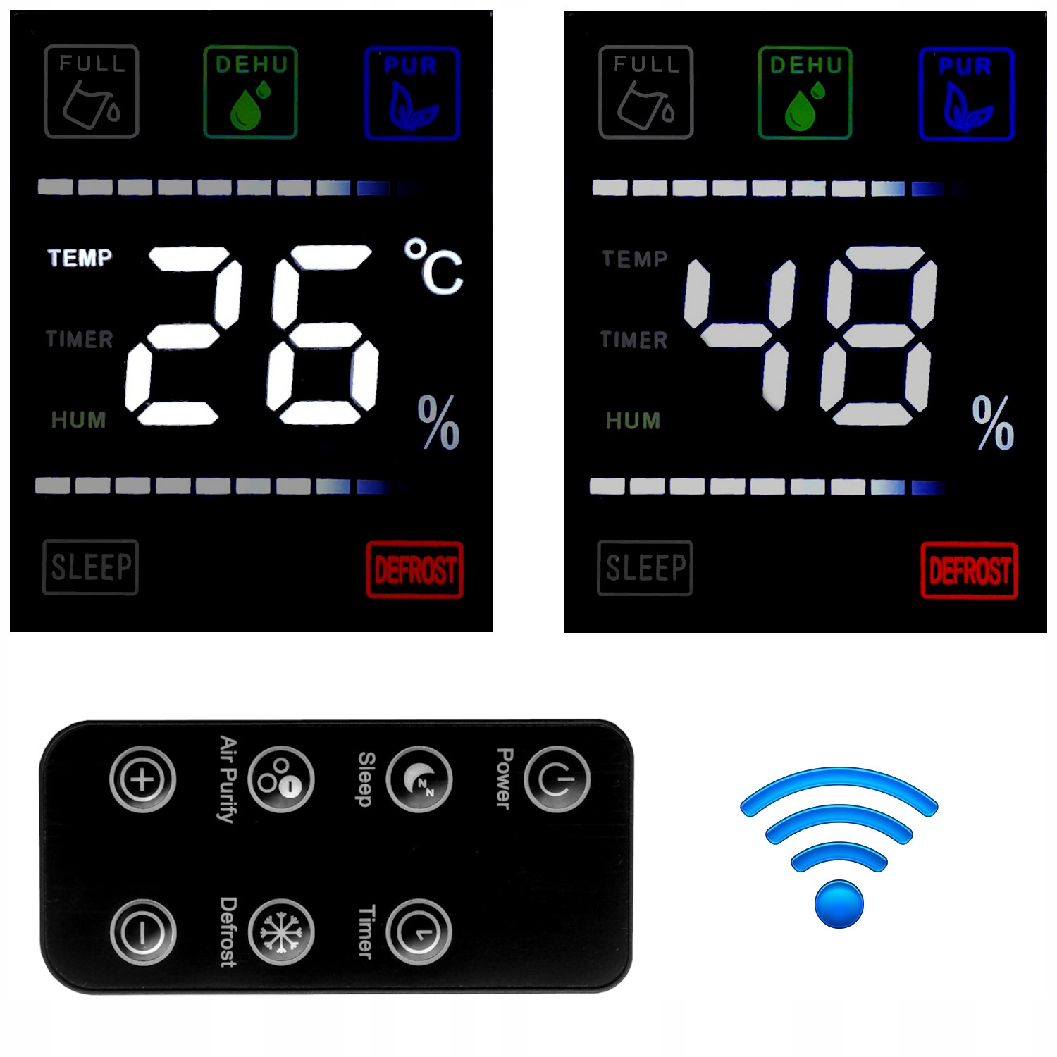 DUŻY OSUSZACZ POWIETRZA pochłaniacz wilgoci 2200ml Kod producenta NAJMOCNIEJSZY POCHŁANIACZ WILGOCI + UV