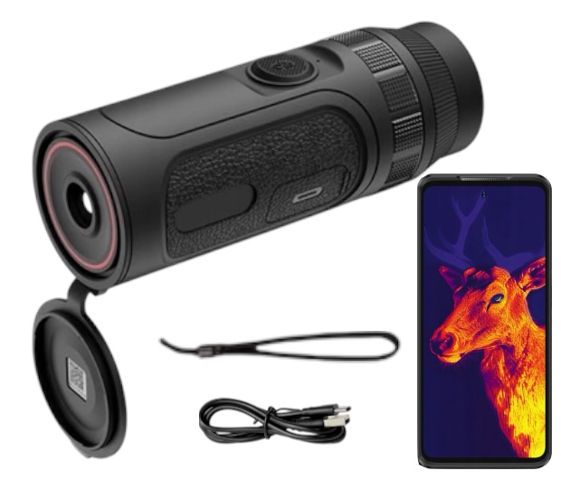 Monokular termowizor obserwacyjny Guide TE211 Zestaw