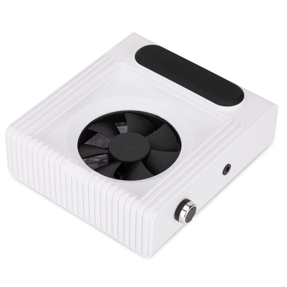 MOCNY POCHŁANIACZ PYŁU KASETOWY 80W filtr bezworkowy do manicure paznokci Zasilanie sieciowo-akumulatorowe