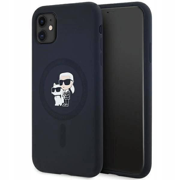 Pouzdro Karl Lagerfeld Silicone Magsafe pro iPhone 11 Xr černé
