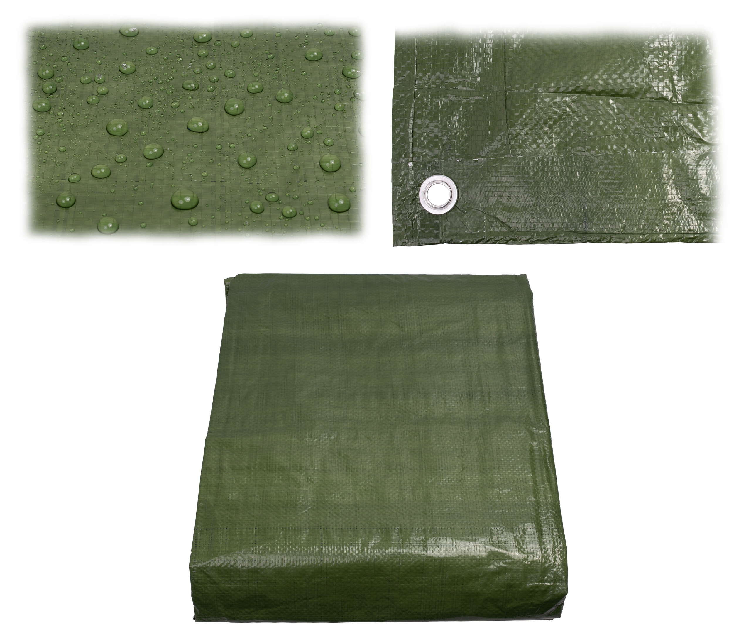 Plachta 8x10m Zelená Zesílená Voděodolná Uv+ Pevná