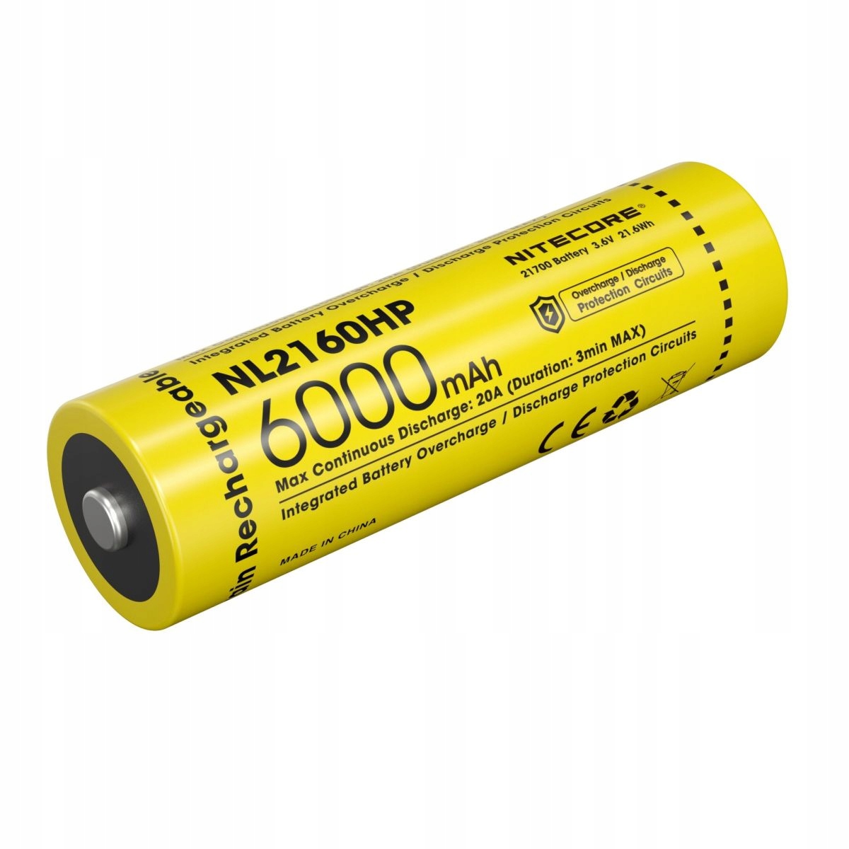 Nabíjecí Baterie lithium-iontový Nitecore 21700 6000 mAh 1 ks