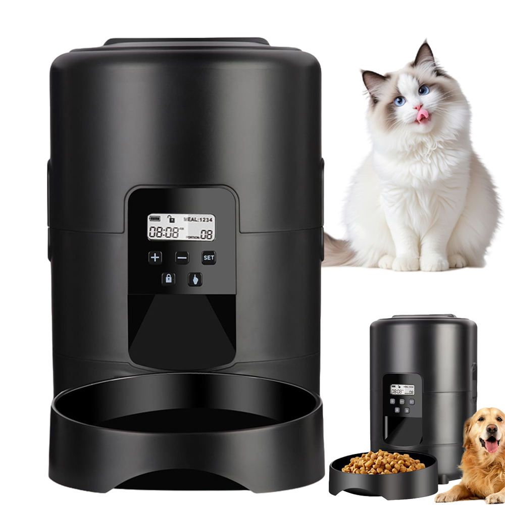 Levně Automatický Dávkovač Misky Na Krmivo Pro Psa Kočku Chronometráž S LCD Obrazovkou